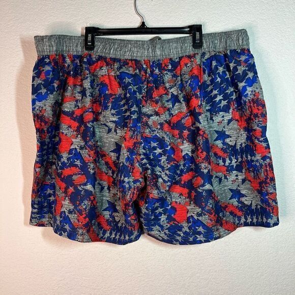 American Crown Mens Blue Swimming Shorts Drawstring Stretch Waist 3XL - Picture 3 of 5